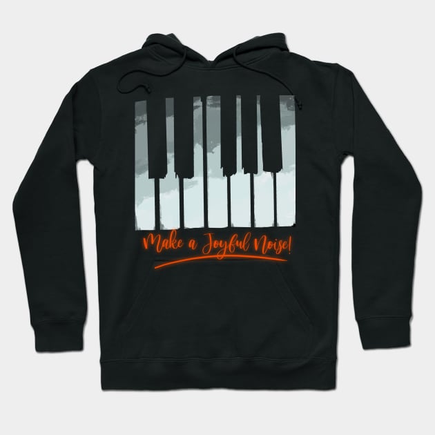 Make a Joyful Noise Piano Keys Hoodie by Mi Bonita Designs